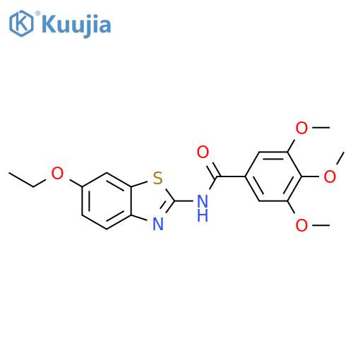 N-(6-ethoxy-1,3-benzothiazol-2-yl)-3,4,5-trimethoxybenzamide structure