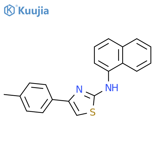 2-Thiazolamine, 4-(4-methylphenyl)-N-1-naphthalenyl- structure