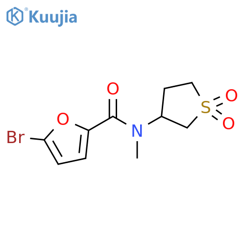 5-bromo-N-(1,1-dioxo-1lambda6-thiolan-3-yl)-N-methylfuran-2-carboxamide structure