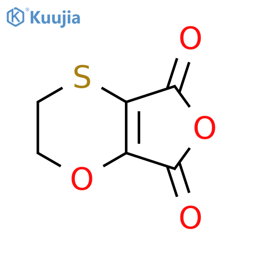 Furo[3,4-b][1,4]oxathiin-5,7-dione, 2,3-dihydro- structure