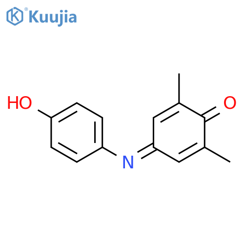 2,5-Cyclohexadien-1-one, 4-[(4-hydroxyphenyl)imino]-2,6-dimethyl- structure