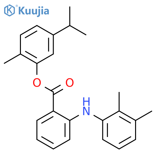 Benzoic acid,2-[(2,3-dimethylphenyl)amino]-, 2-methyl-5-(1-methylethyl)phenyl ester structure