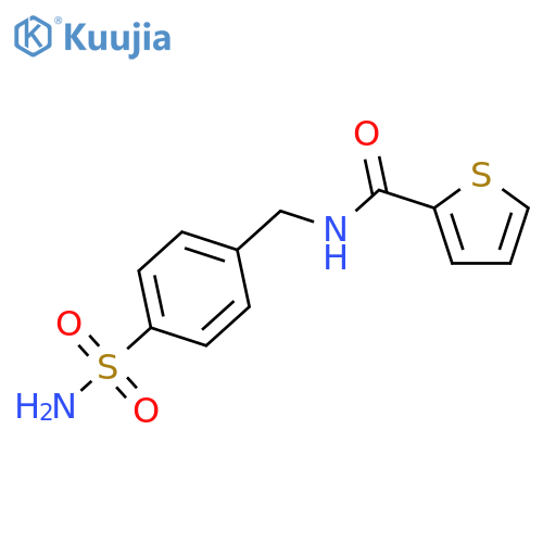 N-(4-sulfamoylbenzyl)thiophene-2-carboxamide structure