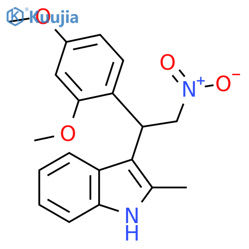 3-[1-(2,4-Dimethoxyphenyl)-2-nitroethyl]-2-methyl-1H-indole structure