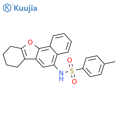 4-methyl-N-{17-oxatetracyclo[8.7.0.0^{2,7}.0^{11,16}]heptadeca-1(10),2(7),3,5,8,11(16)-hexaen-8-yl}benzene-1-sulfonamide structure