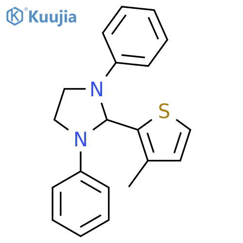 2-(3-methylthiophen-2-yl)-1,3-diphenylimidazolidine structure