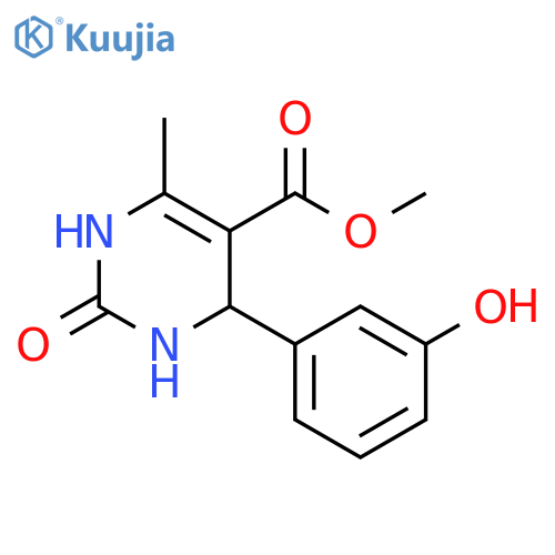 Methyl 4-(3-hydroxyphenyl)-6-methyl-2-oxo-1,2,3,4-tetrahydropyrimidine-5-carboxylate structure