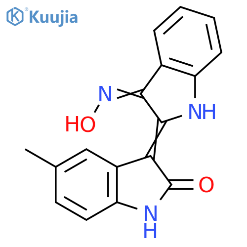 2H-Indol-2-one,3-[1,3-dihydro-3-(hydroxyimino)-2H-indol-2-ylidene]-1,3-dihydro-5-methyl- structure