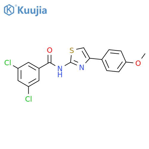 3,5-dichloro-N-4-(4-methoxyphenyl)-1,3-thiazol-2-ylbenzamide structure
