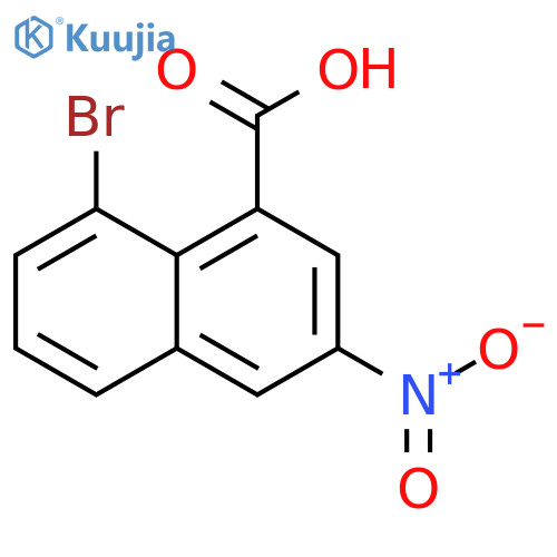 8-bromo-3-nitro-naphthalene-1-carboxylic acid structure