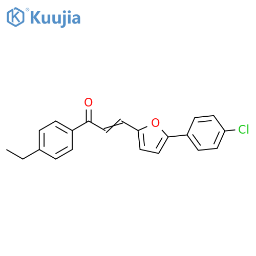 (2E)-3-5-(4-chlorophenyl)furan-2-yl-1-(4-ethylphenyl)prop-2-en-1-one structure