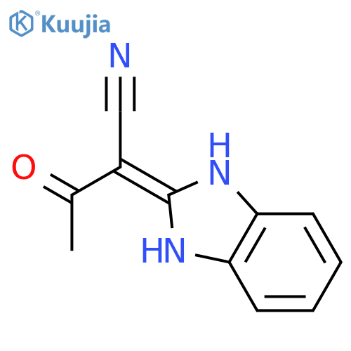 2-(1,3-dihydro-2H-benzimidazol-2-ylidene)-3-oxobutanenitrile structure