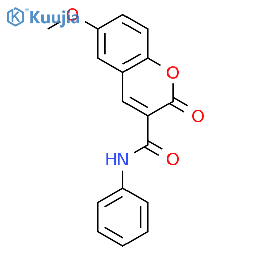 6-methoxy-2-oxo-N-phenyl-2H-chromene-3-carboxamide structure