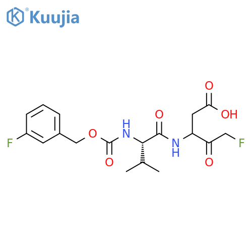 Pentanoic acid,5-fluoro-3-[[(2S)-2-[[[(3-fluorophenyl)methoxy]carbonyl]amino]-3-methyl-1-oxobutyl]amino]-4-oxo- structure