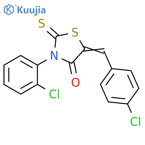 4-Thiazolidinone,3-(2-chlorophenyl)-5-[(4-chlorophenyl)methylene]-2-thioxo- structure