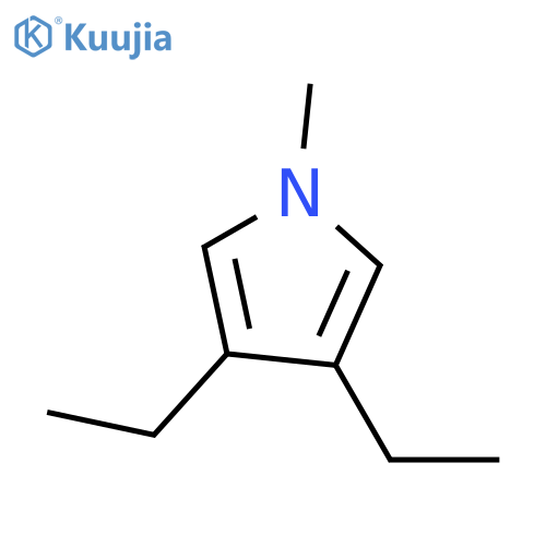 3,4-Diethyl-1-methyl-1H-pyrrole structure