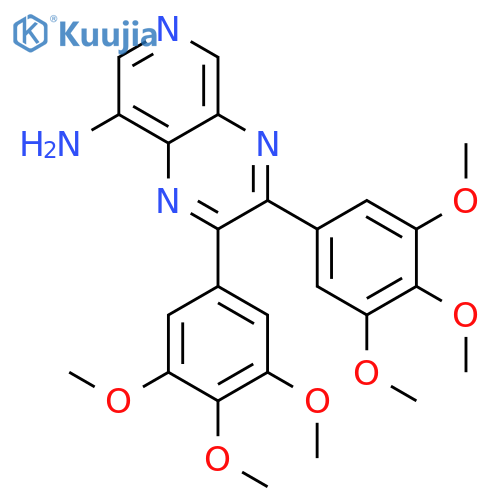 Pyrido[3,4-b]pyrazin-8-amine,2,3-bis(3,4,5-trimethoxyphenyl)- structure
