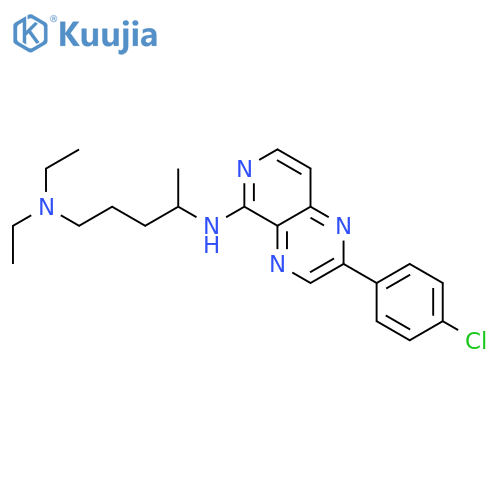 1,4-Pentanediamine,N4-[2-(4-chlorophenyl)pyrido[3,4-b]pyrazin-5-yl]-N1,N1-diethyl- structure
