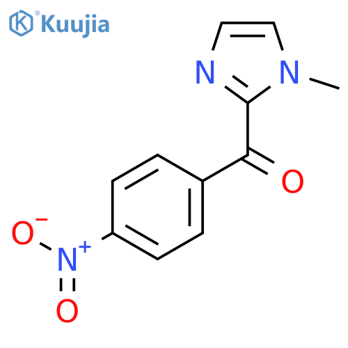 (1-Methyl-1H-imidazol-2-yl)(4-nitrophenyl)methanone structure