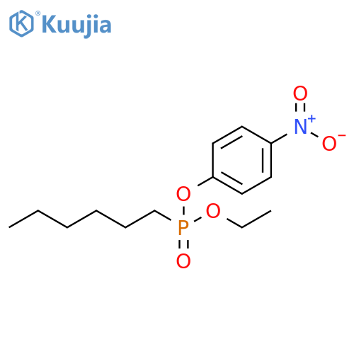 Phosphonic acid, hexyl-, ethyl 4-nitrophenyl ester structure