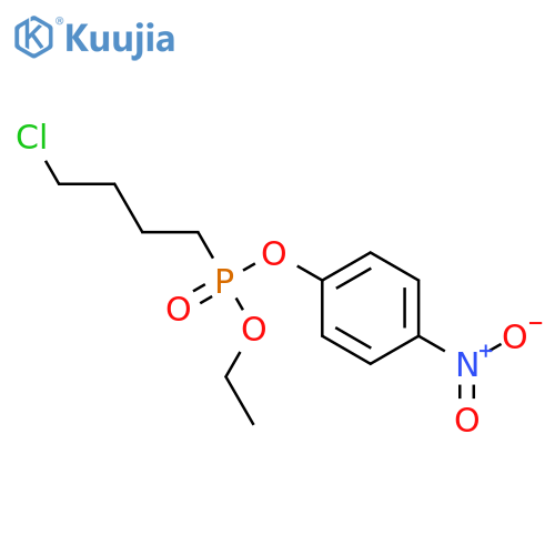 Phosphonic acid,(4-chlorobutyl)-, ethyl p-nitrophenyl ester (7CI,8CI) structure