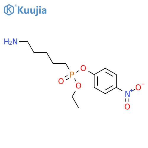 Phosphonic acid,(5-aminopentyl)-, ethyl 4-nitrophenyl ester (9CI) structure