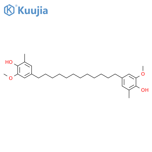 PHENOL, 4,4'-(1,12-DODECANEDIYL)BIS[2-METHOXY-6-METHYL- structure