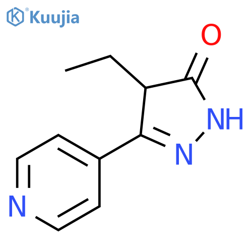 3H-Pyrazol-3-one, 4-ethyl-2,4-dihydro-5-(4-pyridinyl)- structure