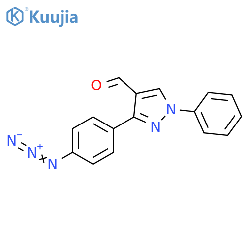 3-(4-Azidophenyl)-1-phenyl-1H-pyrazole-4-carboxaldehyde structure