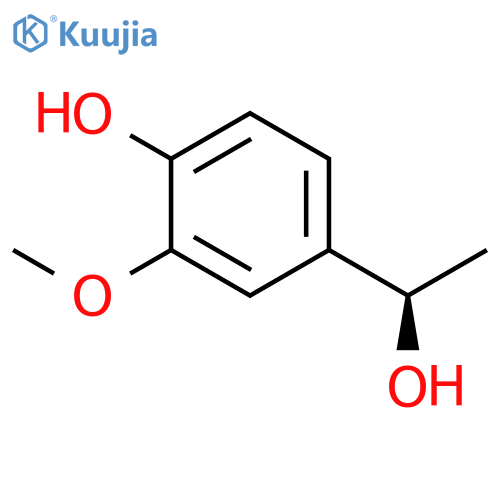 4-(1R)-1-hydroxyethyl-2-methoxyphenol structure