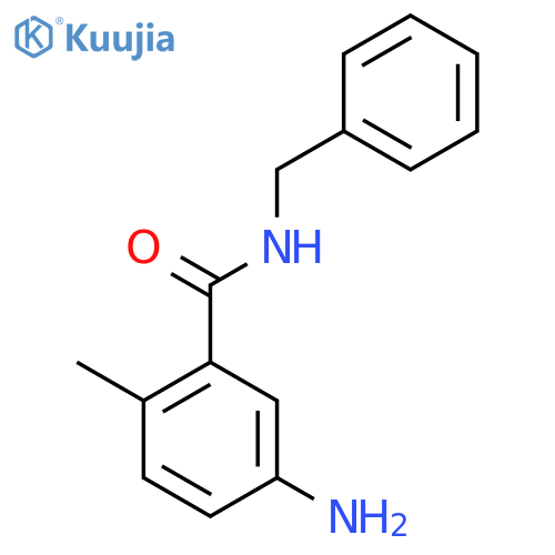 BENZAMIDE, 5-AMINO-2-METHYL-N-(PHENYLMETHYL)- structure