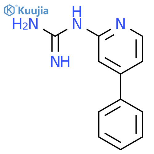 Guanidine, (4-phenyl-2-pyridinyl)- structure