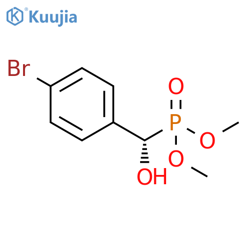 Phosphonic acid, [(S)-(4-bromophenyl)hydroxymethyl]-, dimethyl ester structure