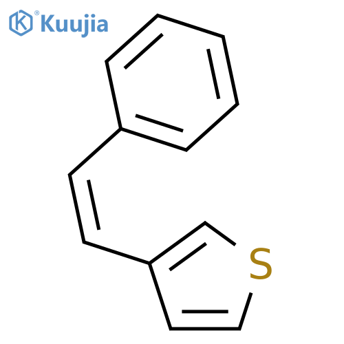 Thiophene, 3-[(1Z)-2-phenylethenyl]- structure