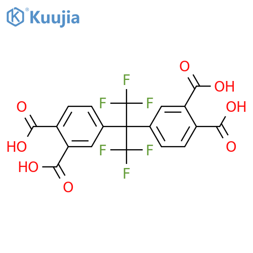 4-2-(3,4-dicarboxyphenyl)-1,1,1,3,3,3-hexafluoropropan-2-ylbenzene-1,2-dicarboxylic acid structure