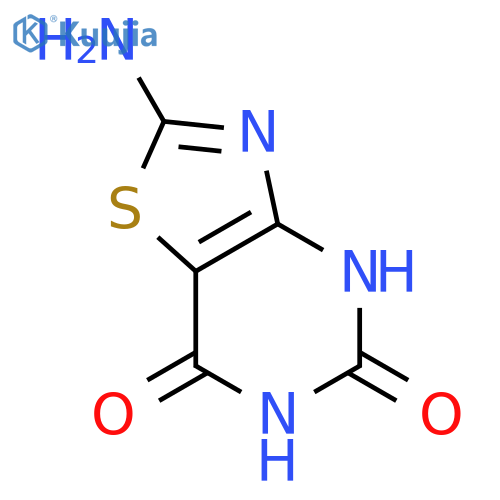 Thiazolo[4,5-d]pyrimidine-5,7(4H,6H)-dione, 2-amino- structure