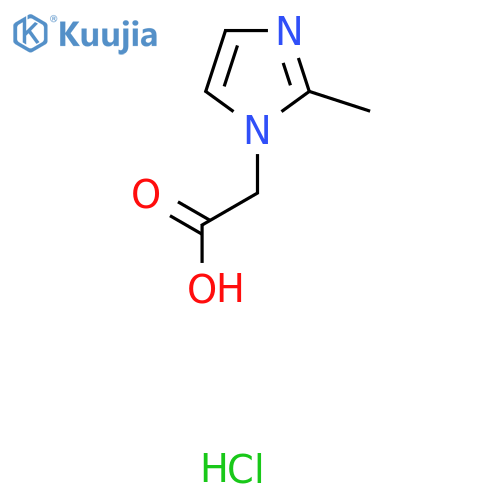 2-(2-methylimidazol-1-yl)acetic acid;hydrochloride structure