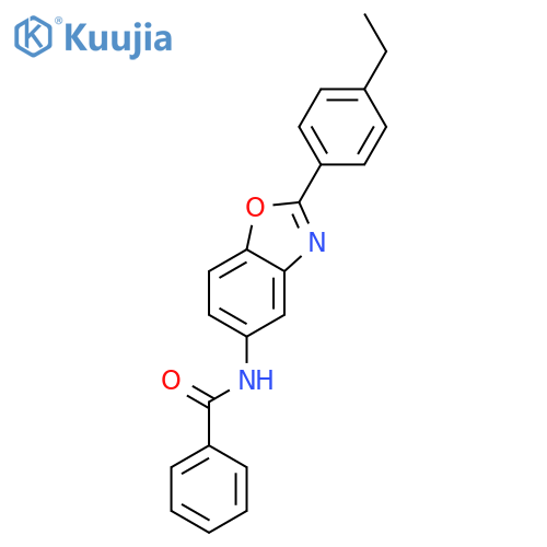 Benzamide, N-[2-(4-ethylphenyl)-5-benzoxazolyl]- structure