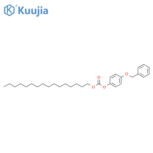 Carbonic acid, hexadecyl 4-(phenylmethoxy)phenyl ester structure