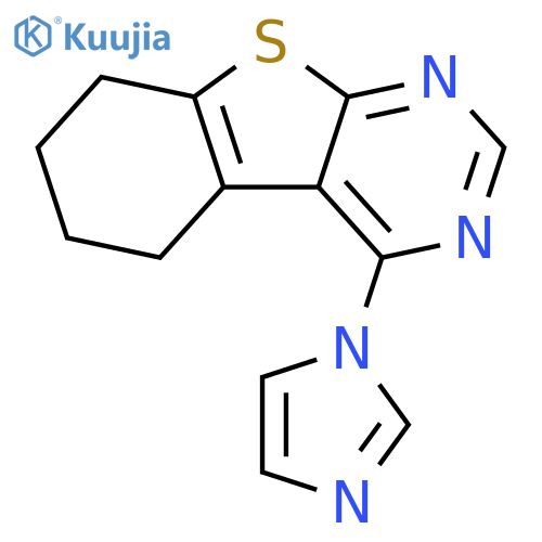 3-(1H-imidazol-1-yl)-8-thia-4,6-diazatricyclo7.4.0.0^{2,7}trideca-1(9),2(7),3,5-tetraene structure