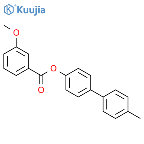 3-Methoxy-benzoic acid 4'-methyl-biphenyl-4-yl ester structure