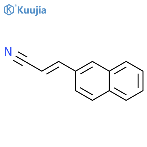 2-Propenenitrile, 3-(2-naphthalenyl)-, (2E)- structure