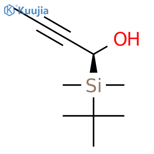 (1S)-1-(tert-butyldimethylsilyl)but-2-yn-1-ol structure