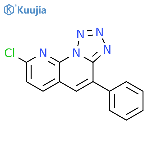 Tetrazolo[1,5-a][1,8]naphthyridine, 8-chloro-4-phenyl- structure