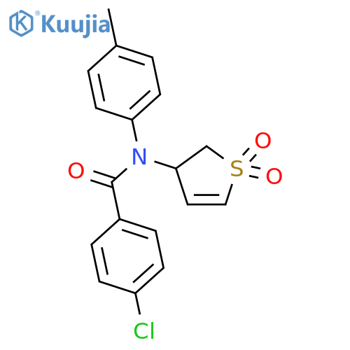 4-Chloro-N-(1,1-dioxido-2,3-dihydrothiophen-3-yl)-N-(p-tolyl)benzamide structure