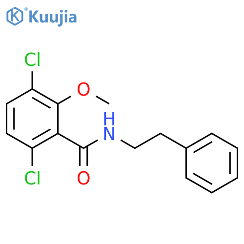 3,6-dichloro-2-methoxy-N-(2-phenylethyl)benzamide structure