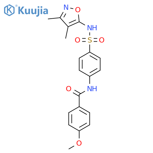 Benzamide,N-[4-[[(3,4-dimethyl-5-isoxazolyl)amino]sulfonyl]phenyl]-4-methoxy- structure
