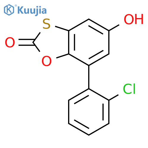 7-(2-Chlorophenyl)-5-hydroxy-2H-1,3-benzoxathiol-2-one structure