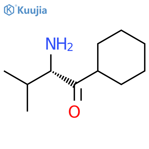 1-Butanone, 2-amino-1-cyclohexyl-3-methyl-, (2S)- structure