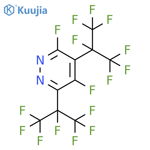 Pyridazine,3,5-difluoro-4,6-bis[1,2,2,2-tetrafluoro-1-(trifluoromethyl)ethyl]- structure